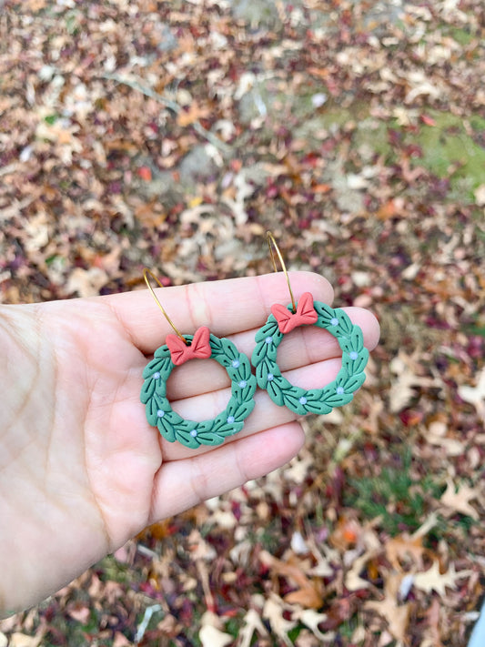 Festive Wreath Hoops