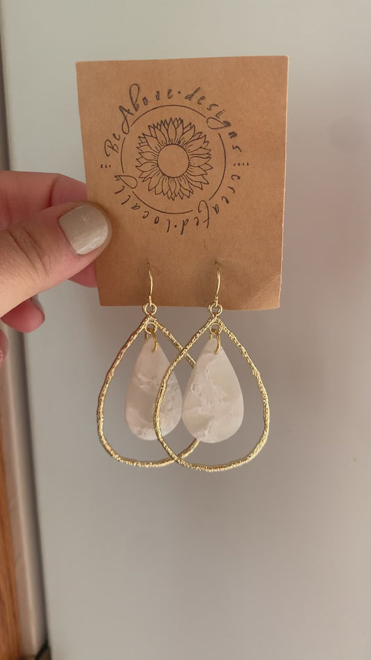 Best Selling Marble Teardrop Dangles