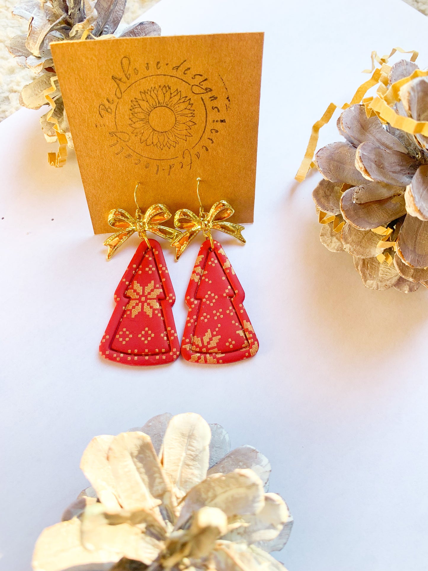 Red and Gold Tree Dangles